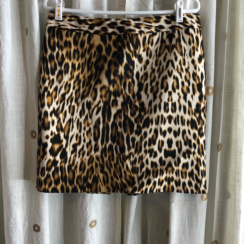 Animal print pencil skirt